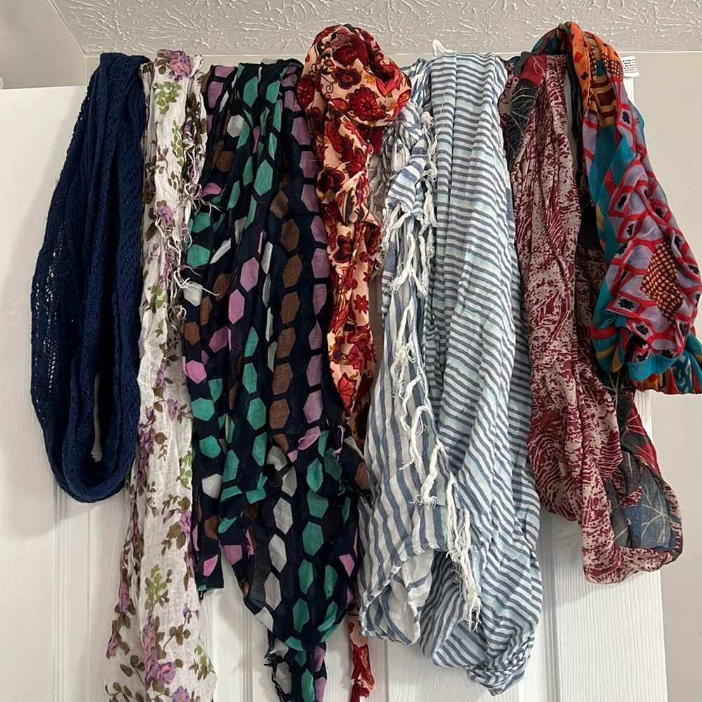 7 different scarves